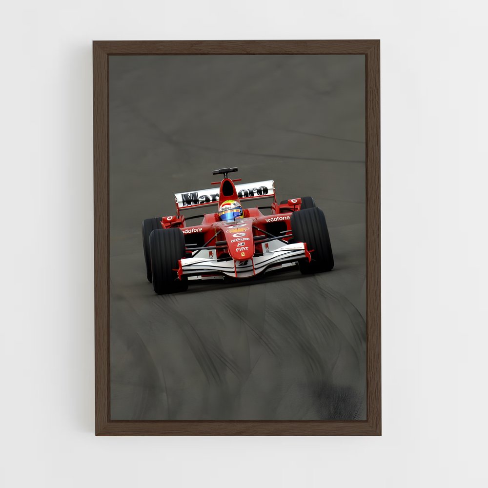 Poster Alonso Sur La Piste – affiche Voitures de Formule 1 (vue 5)
